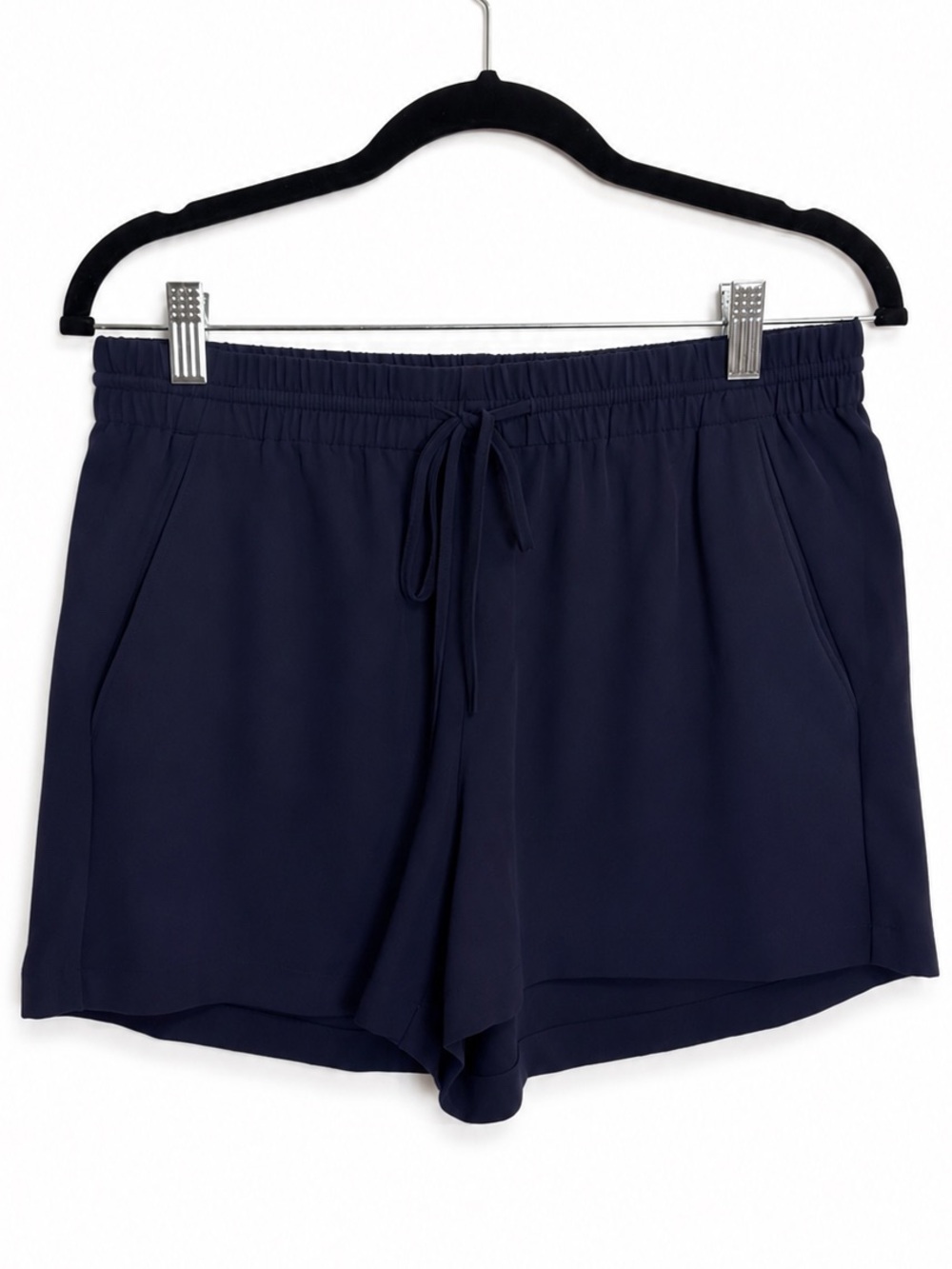 Theory Kinzie Dry Crepe Pull-On Shorts Navy Size S